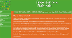 Desktop Screenshot of fruehes-forschen-rheinmain.de